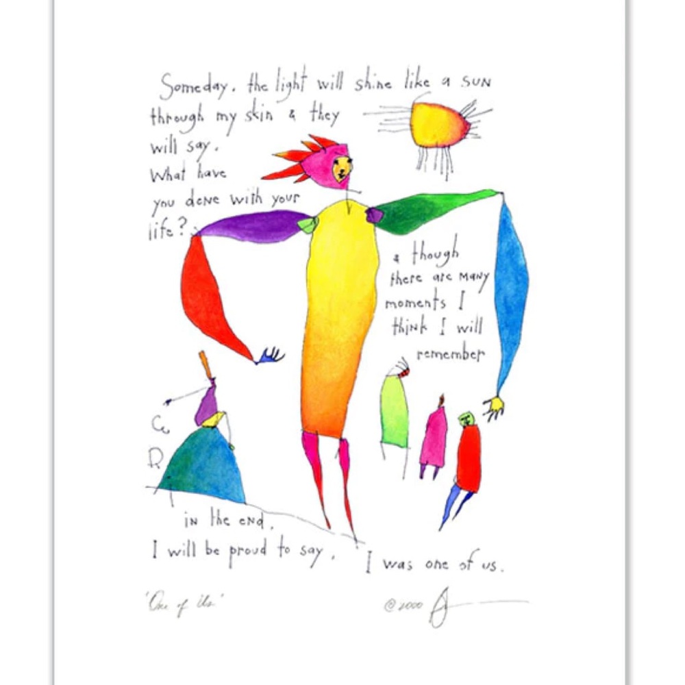 New Brian Andreas Matted Print…One Of Us❤️